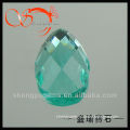 10x14mm faceted top flat bottom china glass stone